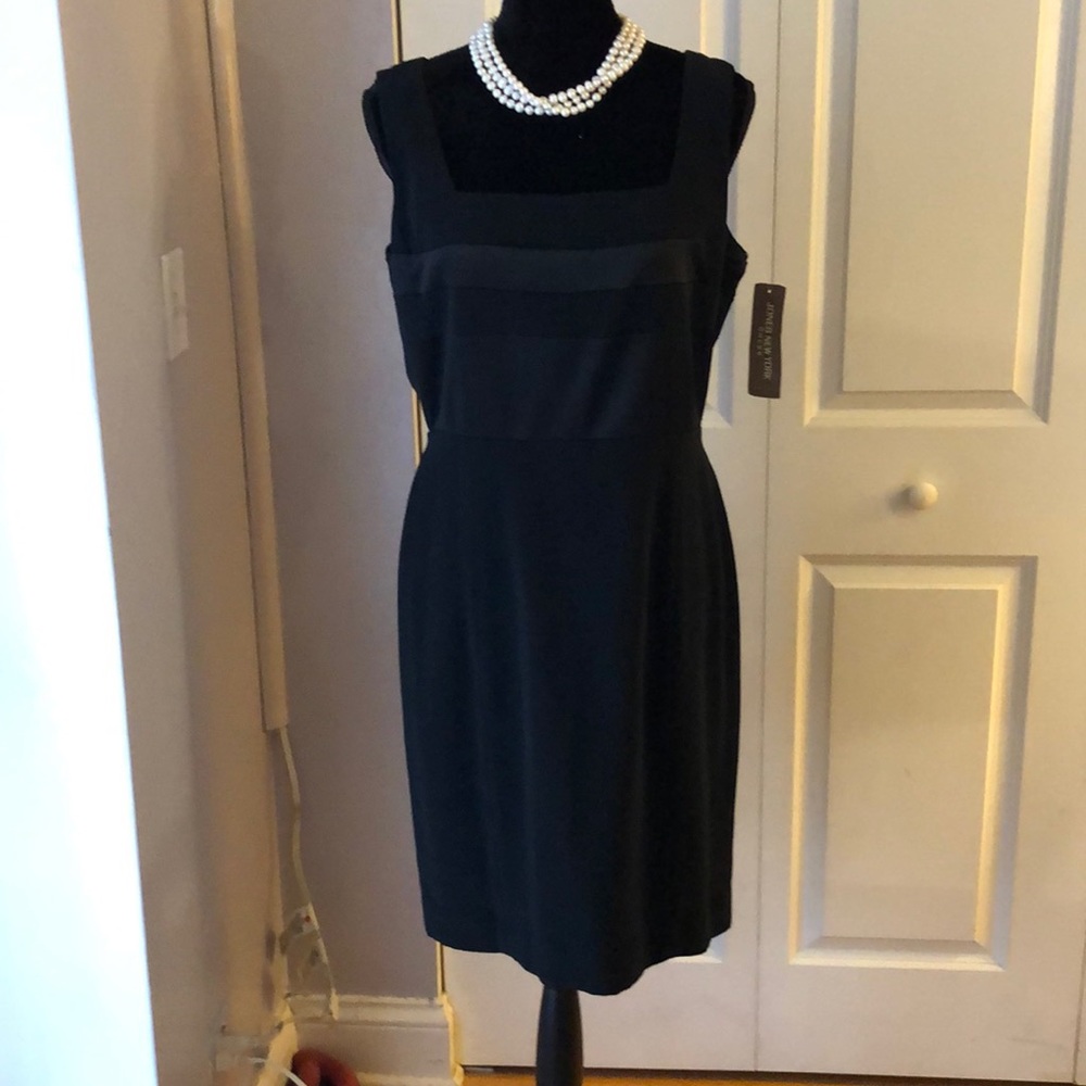 Jones New York Black Sheath Dress Size 14